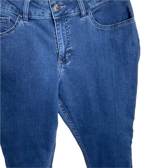 Riders by Lee Stretch Blue Jeans Mid-Rise Skinny Sz 16 - Picture 2 of 10